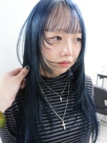 ピア ヤクイン(Pia Yakuin)&nbsp;盛れる顔周りレイヤーカット/ロングレイヤー/寒色カラー