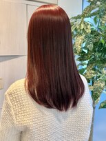 シエル バイ ケンジ 登戸 生田(CIEL by KENJE)&nbsp;ワインボルドーレッドカラー赤髪ブリーチなしトレンド冬春