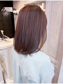 福山人気20代30代40代髪質改善ストレート美髪オレンジブラウン