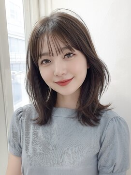 ヘアーアンドファッションシオミエイチ (hair＆fashion shiomi H) ミディアムレイヤーカット×くびれヘア