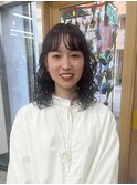 ゆるっと柔らかミディアムパーマ