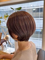 ヘアリゾート粋 ティガ 池袋店(tiga)&nbsp;ショートレイヤー/透明感ブラウン/大人ショート
