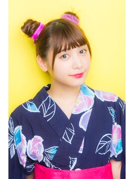 サロンドミルク 原宿(salon de MiLK) カジュアルポップくまさんアップヘア