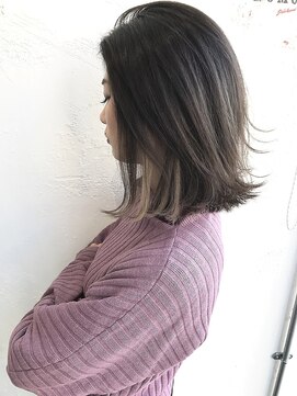 ルモア(RUMOR) Rumor×インナーカラー『外国人風プラチナグレージュ』