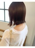 簡単スタイリング× 切りっぱなしボブ