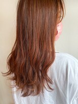 ツイギー 宮西店(TWiGGY)&nbsp;韓国風ロングヘア オレンジカラー