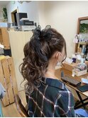 ロングポニーアレンジ【ヘアアレンジ/立川/立川南/八王子】