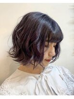 クラク 笹塚店(KURAKU)&nbsp;バイオレットベージュ/ふんわりレイヤー/10代20代