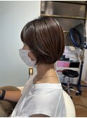 地毛風ショートボブ