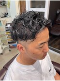 アップバングパーマ