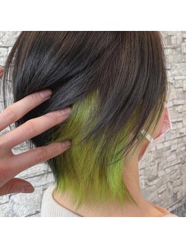 フェイブ(Fave) 蛍光グリーンインナーカラー【Fave佐藤】