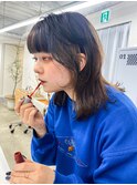 【kiji】フェイスレイヤーウルフ×コントラストカラー＃久屋大通