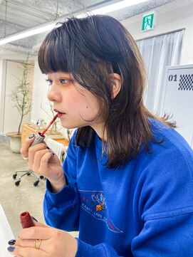 キジ(kiji) 【kiji】フェイスレイヤーウルフ×コントラストカラー＃久屋大通