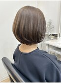 黒髪/ボブルフ/ネビージュ/小顔/ワンレン/髪質改善/グレージュ