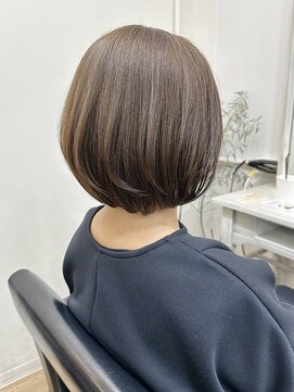 イオエ(ioe) 黒髪/ボブルフ/ネビージュ/小顔/ワンレン/髪質改善/グレージュ