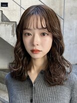 メゾンアクア 表参道(Maison ACQUA)&nbsp;＋小顔ウェーブミディアム似合わせカットメルティーカラー/着物