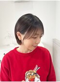 ミニボブシースルーバング