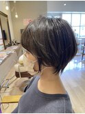 20代30代大人可愛い★小顔ボブ暗色ショートウルフカット