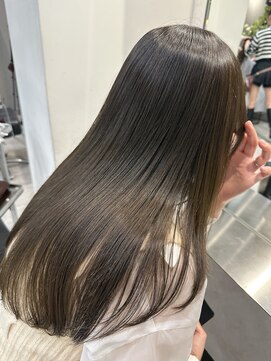 ハオ(hao) 【渋谷hao】髪質改善×ブリーチなしオリーブベージュ