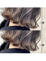 ウィールール 札幌店(WE RULE)&nbsp;ダメージレスカラーハイライト　× ミディアムヘア