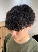 豊田波巻きスパイラルパーマメンズパーマ