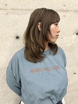 ロマーリ 岡山店(LOMARLIE)&nbsp;レイヤーカット×大人ハイライト_グレージュカラー