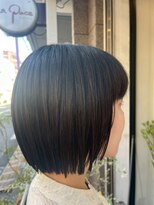 ラパーチェ(La Pace) 30代40代切りっぱなしボブ前髪ありボブ大人ボブミニボブ黒髪暗髪