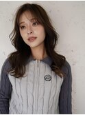 大人可愛いレイヤーカット韓国風巻きナチュラルブラウン髪質改善
