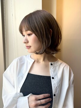 ソト 銀座(soto.) ミディアムヘア/暗めカラー/デザインカラー/ボブ/銀座