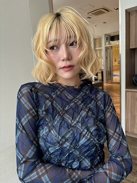 アッド バイ ケーツー(add by K-two) 【シノハラナルミ】ショートボブ/カール/ベージュ