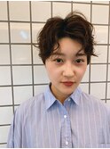 ニュアンスパーマ/センターパート[中崎町/梅田駅］