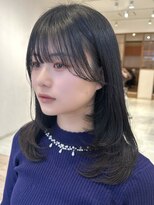 ビューブルー 亀戸錦糸町(VIEW BLUE)&nbsp;◎小顔前髪顔まわり暗めカラーレイヤーロングミディアム