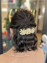 アース 恵比寿店(HAIR&MAKE EARTH)&nbsp;ボブの方必見！結婚式お呼ばれスタイル！