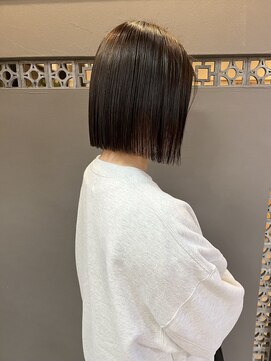 ヘア プロデュース キュオン(hair produce CUEON.) 切りっぱなしbob