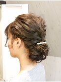 京都・西院cuculehair　ルーズなお呼ばれパーティーアップ