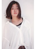 外ハネ ロブ ロブヘア