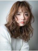 外国人風リラックスウェーブ小顔抜け感ヘアx越谷20代30代40代