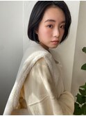 【REBECCA Style】センターパートボブ