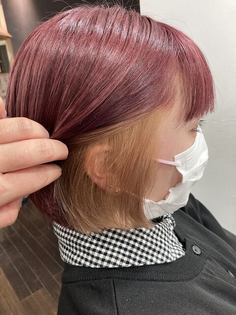 【REJOICE hair】ベリーピンク×インナーカラー☆