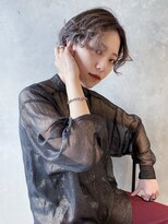 アイティー バイ アルバム 浦和店(IT by ALBUM)&nbsp;らふパーマショート_チェリーブラウンフェミニンロング_79101