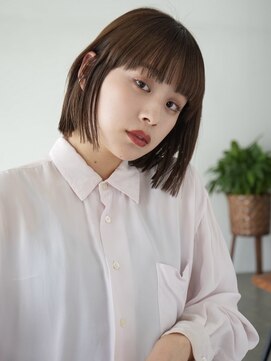 ミニボブ/切りっぱなしボブ新潟東区/松崎/