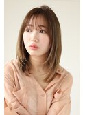 小顔にみせるヘア