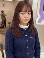 パークレーン アイス イヴェン(park lane ICI yeven)&nbsp;ブリーチなしダブルカラーハッシュカット20代30代40代ボルドー