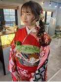 成人式振袖着付け/ヘアアレンジ／メイク/たまプラーザ