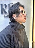 【メンズボブ】ゆるく大人ニュアンスパーマ