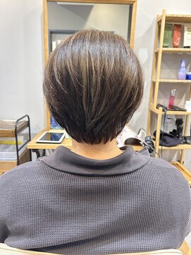 グラッシー センター北店(GLASSI) 《白髪ぼかしハイライト》モノトーンベージュ