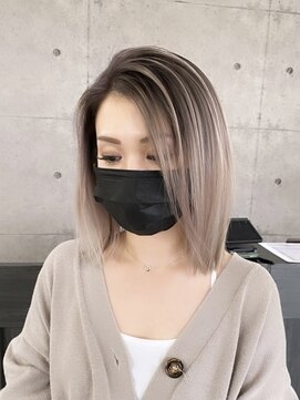 ウル 岡山駅店(ULu.) 髪質改善トリートメントブリーチ無し縮毛矯正20代30代前髪長め