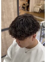 メンズギフト(men's GIFT)&nbsp;大分波巻きスパイラルパーマメンズマッシュ刈り上げツーブロック