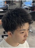 アップバングショート
