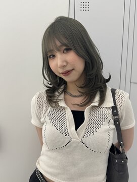 コア プラス 立川(COA PLUS) オリーブグレージュ×レイヤーカット